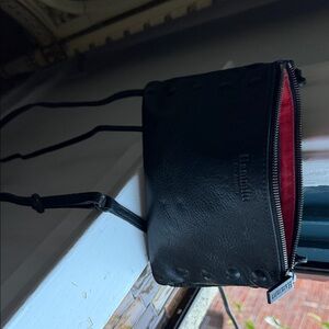 Hammitt Black Leather crossbody clutch